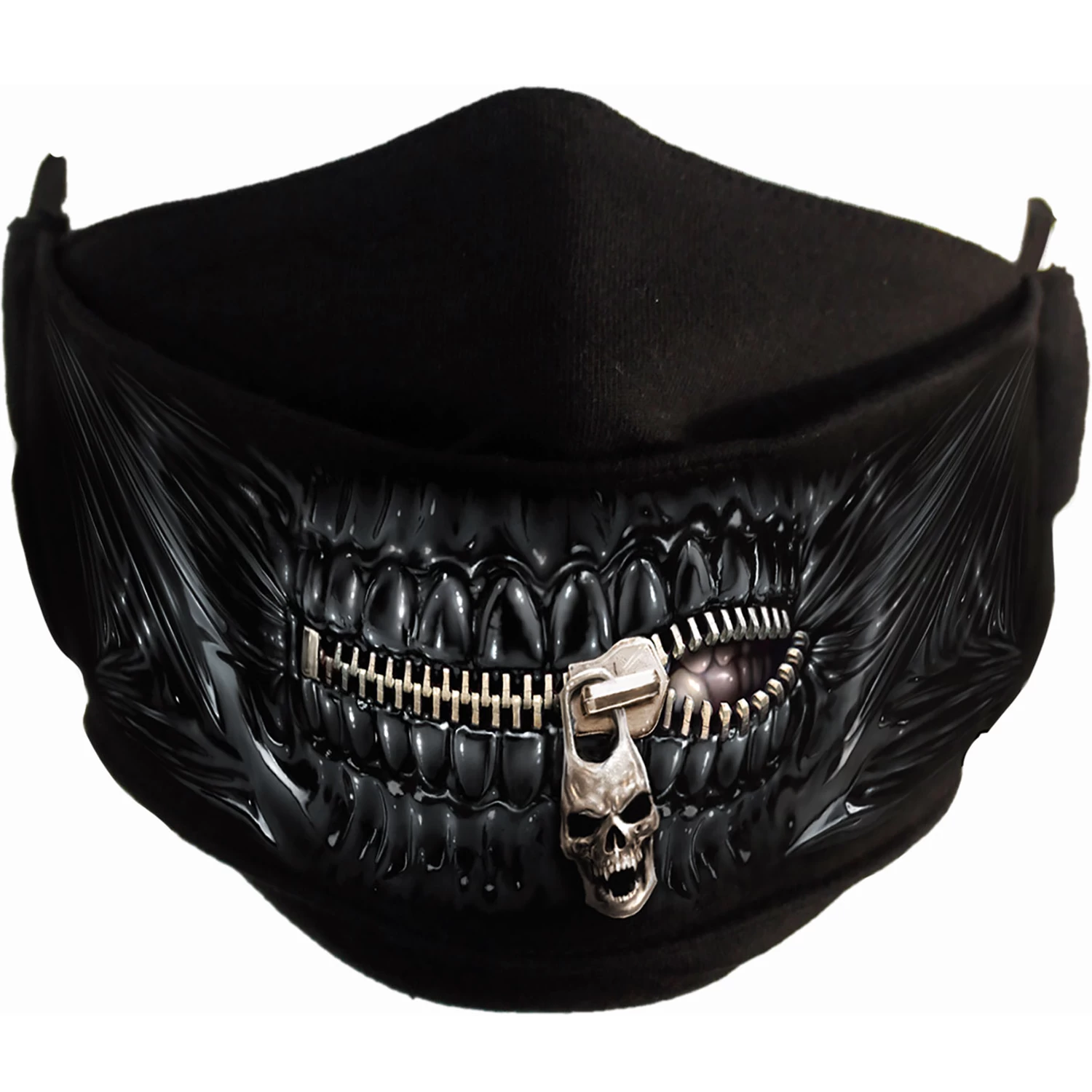 Masque 'Zipped Mouth' Noir 4 Masque 'Zipped Mouth' Noir – Image 2