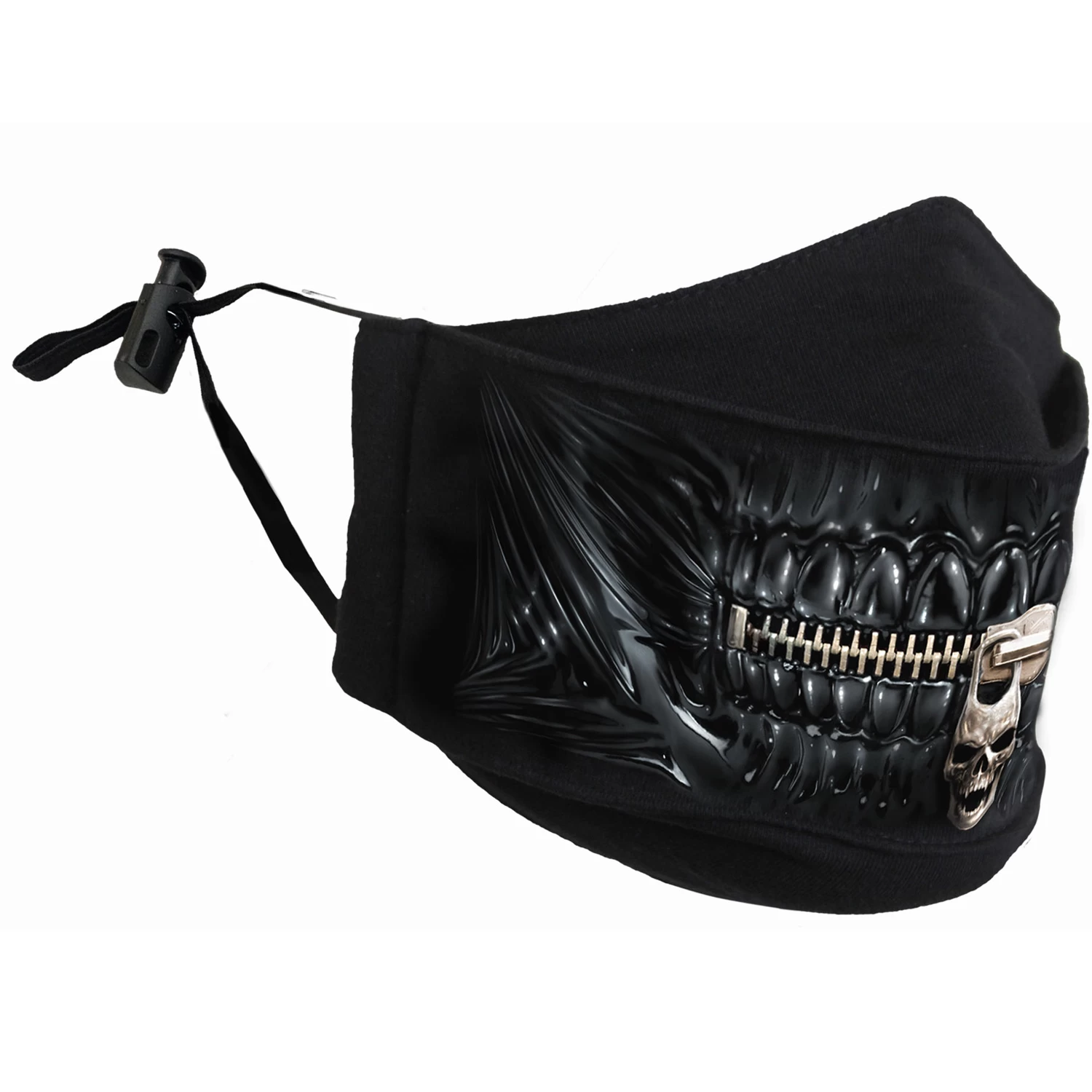 Masque 'Zipped Mouth' Noir 5 Masque 'Zipped Mouth' Noir – Image 3