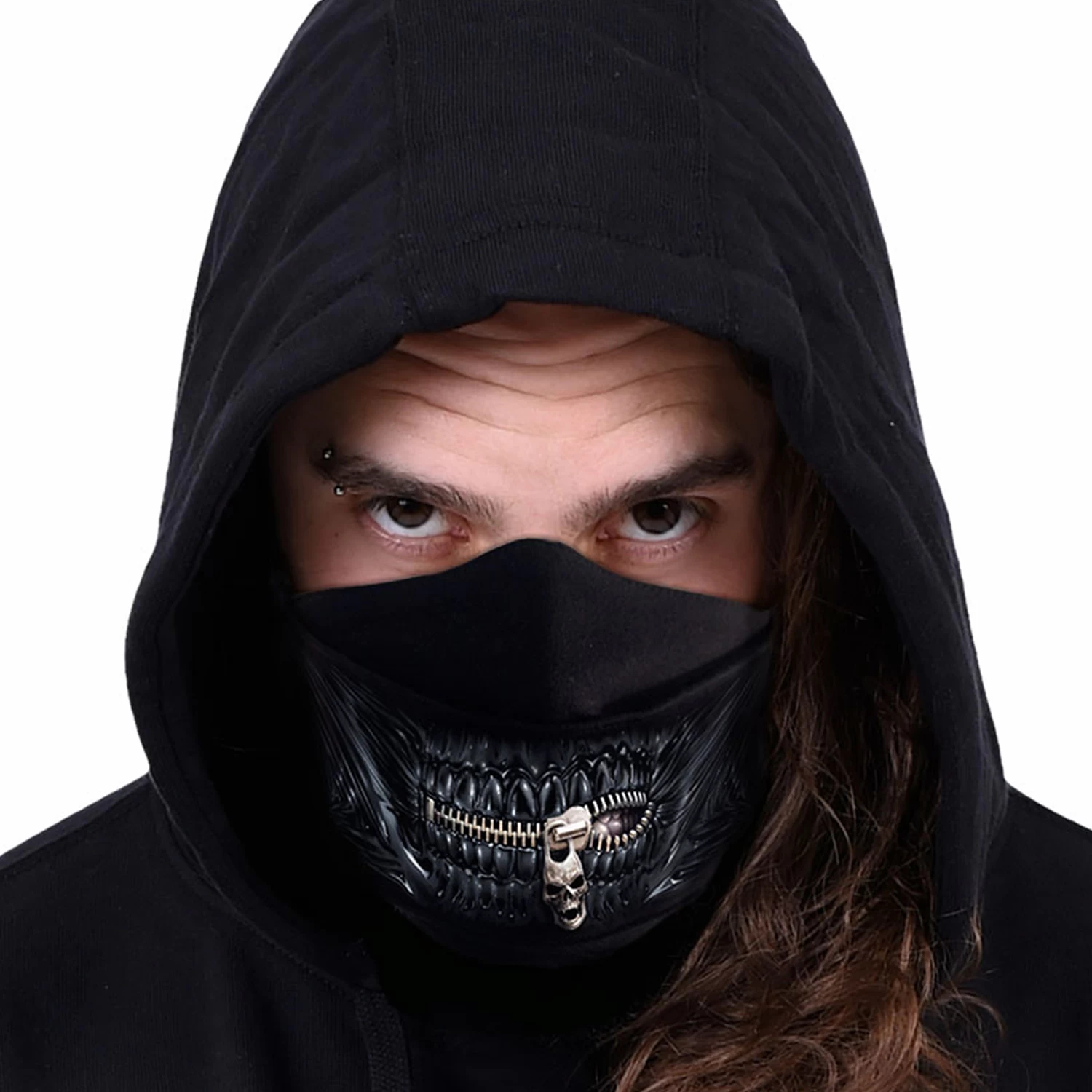Masque 'Zipped Mouth' Noir 3 Masque 'Zipped Mouth' Noir