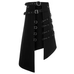 Mi-Jupe Kilt Asymétrique 'Dementor' Noire -Magasin De Mode mi jupe kilt asymetrique dementor noire 10