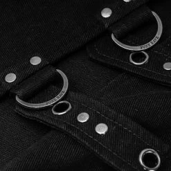 Mi-Jupe Kilt Asymétrique 'Dementor' Noire -Magasin De Mode mi jupe kilt asymetrique dementor noire 14