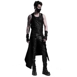 Mi-Jupe Kilt Asymétrique 'Dementor' Noire -Magasin De Mode mi jupe kilt asymetrique dementor noire 3