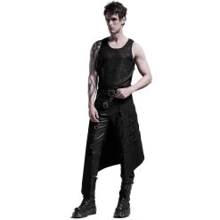Mi-Jupe Kilt Asymétrique 'Dementor' Noire -Magasin De Mode mi jupe kilt asymetrique dementor noire 6