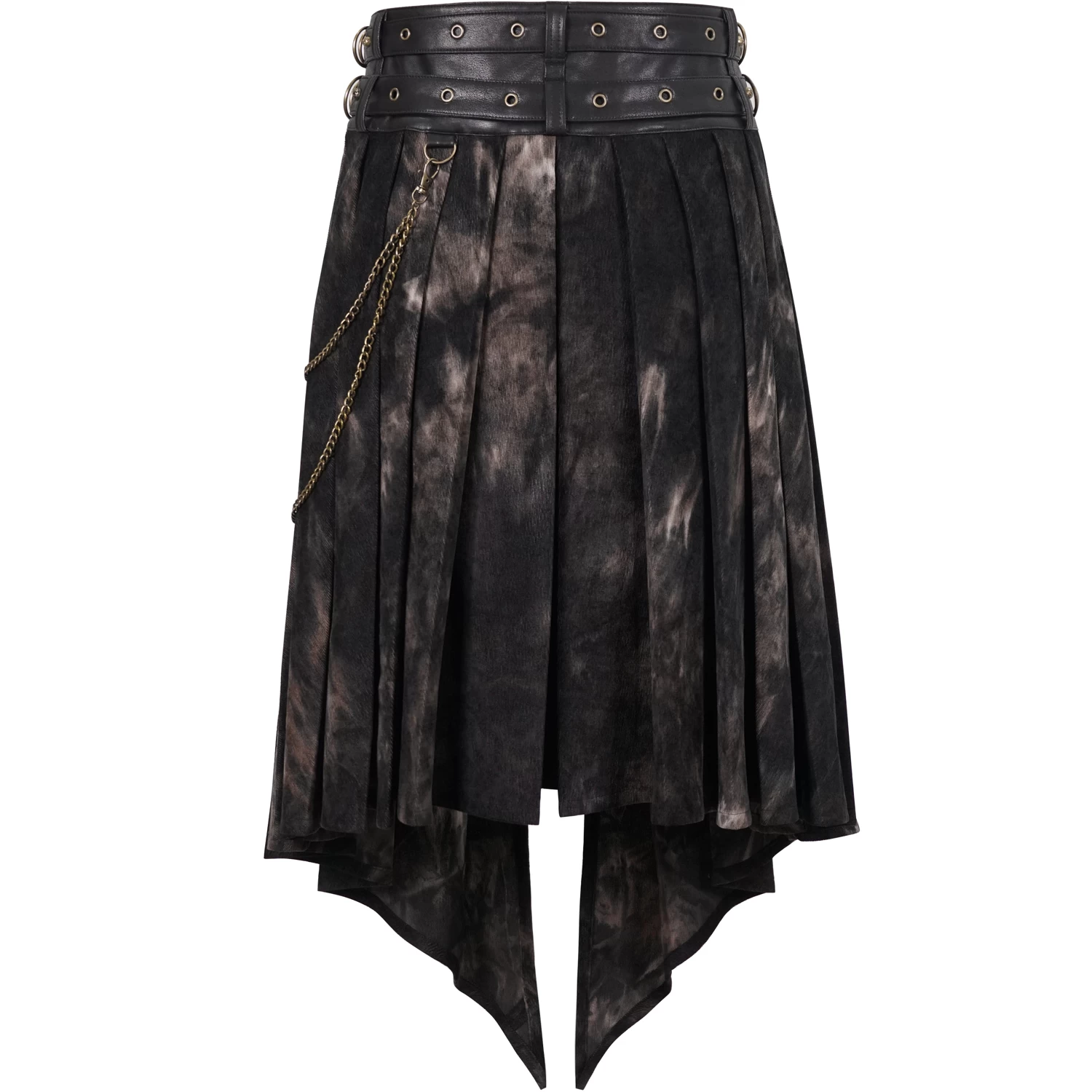 Mi-Jupe Kilt Asymétrique 'Taurus' Noire Et Cuivre 17 Mi-Jupe Kilt Asymétrique 'Taurus' Noire Et Cuivre – Image 15