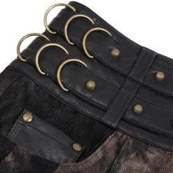 Mi-Jupe Kilt Asymétrique 'Taurus' Noire Et Cuivre 40 Mi-Jupe Kilt Asymétrique 'Taurus' Noire Et Cuivre -Magasin De Mode mi jupe kilt asymetrique taurus noire et cuivre 18