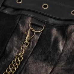 Mi-Jupe Kilt Asymétrique 'Taurus' Noire Et Cuivre 41 Mi-Jupe Kilt Asymétrique 'Taurus' Noire Et Cuivre -Magasin De Mode mi jupe kilt asymetrique taurus noire et cuivre 19