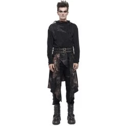 Mi-Jupe Kilt Asymétrique 'Taurus' Noire Et Cuivre 26 Mi-Jupe Kilt Asymétrique 'Taurus' Noire Et Cuivre -Magasin De Mode mi jupe kilt asymetrique taurus noire et cuivre 4