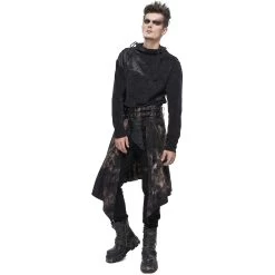 Mi-Jupe Kilt Asymétrique 'Taurus' Noire Et Cuivre 27 Mi-Jupe Kilt Asymétrique 'Taurus' Noire Et Cuivre -Magasin De Mode mi jupe kilt asymetrique taurus noire et cuivre 5