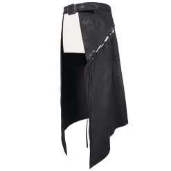 Mi-Jupe Kilt Pour Hommes 'Catacomb' Noire -Magasin De Mode mi jupe kilt pour hommes catacomb noire 10