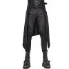 Mi-Jupe Kilt Pour Hommes 'Catacomb' Noire 2 Mi-Jupe Kilt Pour Hommes 'Catacomb' Noire -Magasin De Mode mi jupe kilt pour hommes catacomb noire
