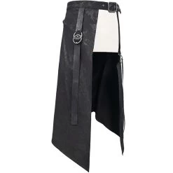 Mi-Jupe Kilt Pour Hommes 'Catacomb' Noire -Magasin De Mode mi jupe kilt pour hommes catacomb noire 11