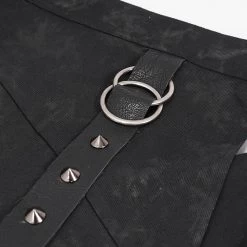 Mi-Jupe Kilt Pour Hommes 'Catacomb' Noire -Magasin De Mode mi jupe kilt pour hommes catacomb noire 12