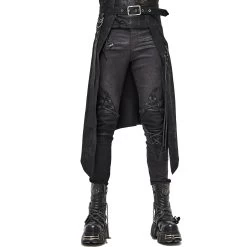 Mi-Jupe Kilt Pour Hommes 'Catacomb' Noire -Magasin De Mode mi jupe kilt pour hommes catacomb noire 3
