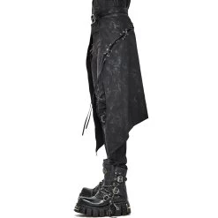 Mi-Jupe Kilt Pour Hommes 'Catacomb' Noire -Magasin De Mode mi jupe kilt pour hommes catacomb noire 6
