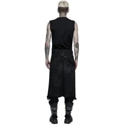 Mi-Jupe Kilt Pour Hommes 'Goth Stylish' Noire 20 Mi-Jupe Kilt Pour Hommes 'Goth Stylish' Noire -Magasin De Mode mi jupe kilt pour hommes goth stylish noire 2