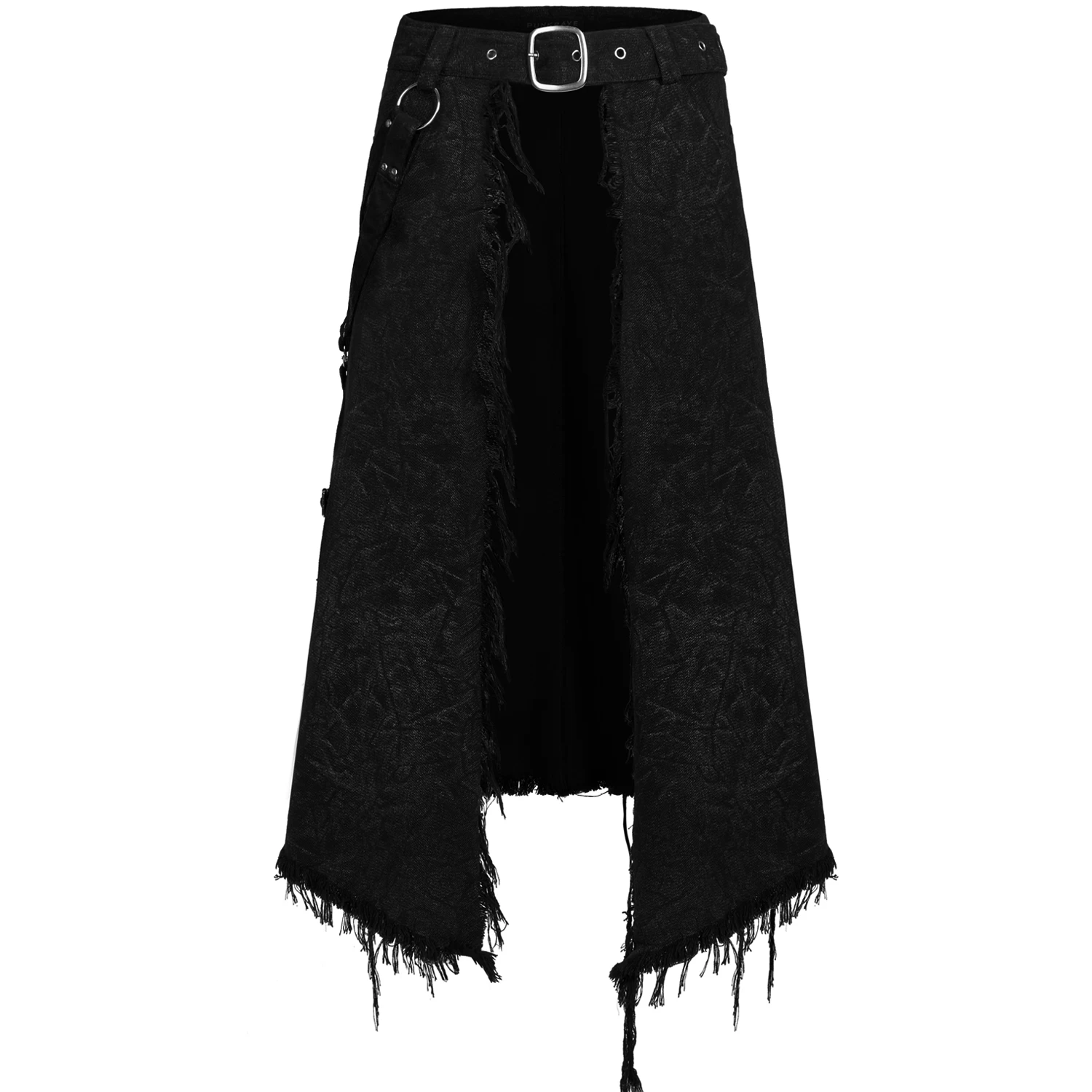 Mi-Jupe Kilt Pour Hommes 'Goth Stylish' Noire 10 Mi-Jupe Kilt Pour Hommes 'Goth Stylish' Noire – Image 8