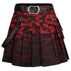 Mini Jupe 'Gehenna' Rouge Et Noire -Magasin De Mode mini jupe gehenna rouge et noire 17