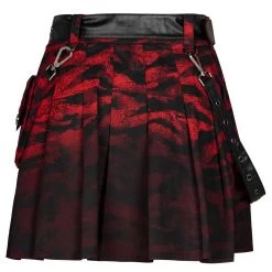 Mini Jupe 'Gehenna' Rouge Et Noire -Magasin De Mode mini jupe gehenna rouge et noire 18