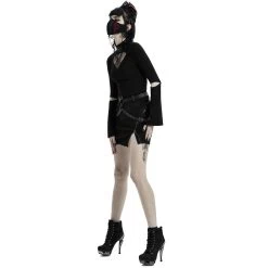 Mini-Jupe 'Guenievre' Noire -Magasin De Mode mini jupe guenievre noire 4