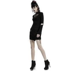 Mini-Jupe 'Guenievre' Noire -Magasin De Mode mini jupe guenievre noire 6