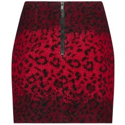 Mini-Jupe 'Hot Girl' En Léopard Rouge -Magasin De Mode mini jupe hot girl en leopard rouge 14