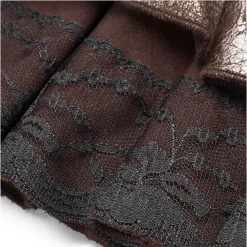 Mini-Jupe Steampunk 'Norra' Marron -Magasin De Mode mini jupe steampunk norra marron 10