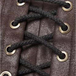 Mini-Jupe Steampunk 'Norra' Marron -Magasin De Mode mini jupe steampunk norra marron 11