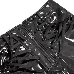 Mini Jupe 'Toxica' En Simili Cuir Noir -Magasin De Mode mini jupe toxica en simili cuir noir 15