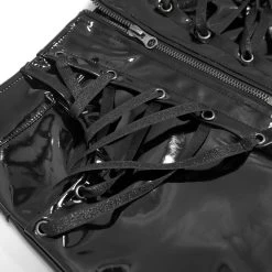 Mini Jupe 'Toxica' En Simili Cuir Noir -Magasin De Mode mini jupe toxica en simili cuir noir 16