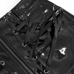 Mini Jupe 'Toxica' En Simili Cuir Noir -Magasin De Mode mini jupe toxica en simili cuir noir 18