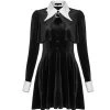 Mini Robe 'Dark Bat' Noire Et Blanche -Magasin De Mode mini robe dark bat noire et blanche