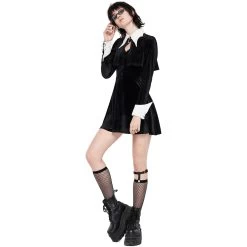 Mini Robe 'Dark Bat' Noire Et Blanche 35 Mini Robe 'Dark Bat' Noire Et Blanche -Magasin De Mode mini robe dark bat noire et blanche 13