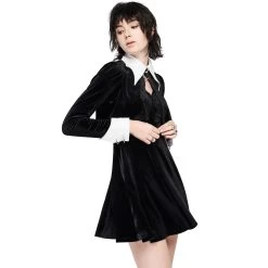 Mini Robe 'Dark Bat' Noire Et Blanche 25 Mini Robe 'Dark Bat' Noire Et Blanche -Magasin De Mode mini robe dark bat noire et blanche 3