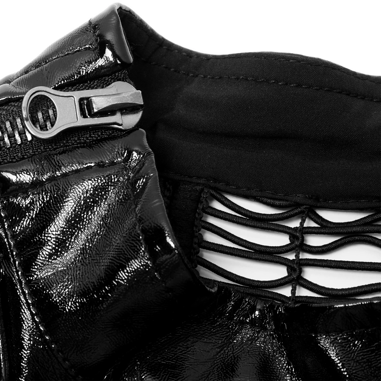 Mini Robe 'Dark Fetish' En Simili Cuir Noir Verni 15 Mini Robe 'Dark Fetish' En Simili Cuir Noir Verni â Image 13