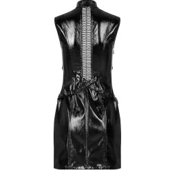 Mini Robe 'Dark Fetish' En Simili Cuir Noir Verni 22 Mini Robe 'Dark Fetish' En Simili Cuir Noir Verni -Magasin De Mode mini robe dark fetish en simili cuir noir verni 7