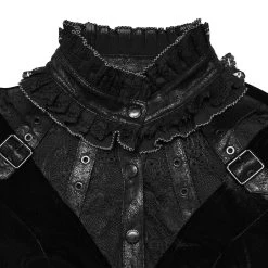 Mini Robe 'Ishtar' Noire En Velours Et Dentelle -Magasin De Mode mini robe ishtar noire en velours et dentelle 10