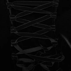 Mini Robe 'Ishtar' Noire En Velours Et Dentelle -Magasin De Mode mini robe ishtar noire en velours et dentelle 11