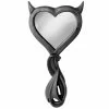 Miroir à Main 'Devil's Heart' Noir -Magasin De Mode miroir a main devil s heart noir