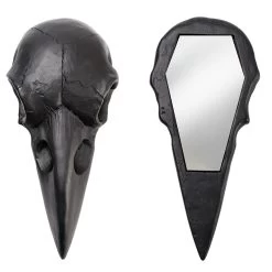 Miroir Compact 'Raven Skull' Noir 7 Miroir Compact 'Raven Skull' Noir -Magasin De Mode miroir compact raven skull noir 2