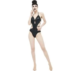 Monokini 'Punk Wave' Noir -Magasin De Mode monokini punk wave noir 6