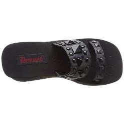Mules Plateformes En Cuir Vegan Demonia 'FUNN-18'... -Magasin De Mode mules plateformes en cuir vegan demonia funn 18 noires 5