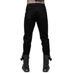 Pantalon 'Astaroth' Noir -Magasin De Mode pantalon astaroth noir 10