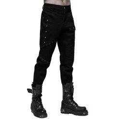 Pantalon 'Astaroth' Noir -Magasin De Mode pantalon astaroth noir 11