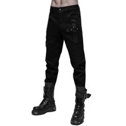 Pantalon 'Astaroth' Noir -Magasin De Mode pantalon astaroth noir 12