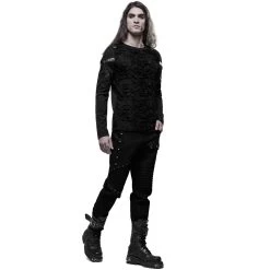Pantalon 'Astaroth' Noir -Magasin De Mode pantalon astaroth noir 4