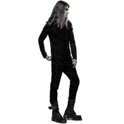Pantalon 'Astaroth' Noir -Magasin De Mode pantalon astaroth noir 6