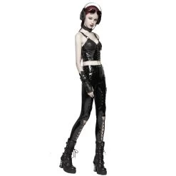 Pantalon 'Ball Jointed Doll' En Vinyle Noir -Magasin De Mode pantalon ball jointed doll en vinyle noir 3