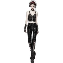 Pantalon 'Ball Jointed Doll' En Vinyle Noir -Magasin De Mode pantalon ball jointed doll en vinyle noir 4