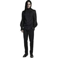 Pantalon 'Cannabas' Noir 27 Pantalon 'Cannabas' Noir -Magasin De Mode pantalon cannabas noir 6