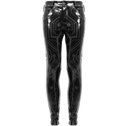 Pantalon 'Cyber Game' En Simili Cuir Glossy Noir -Magasin De Mode pantalon cyber game en simili cuir glossy noir 10